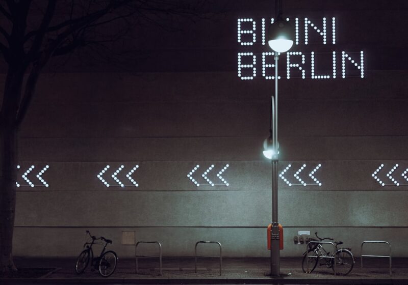 Urban typography in Berlin, illustrating the city's varied visual language behind Berlin Museum's dynamic identity.