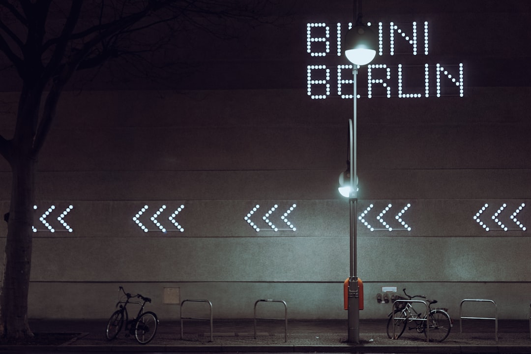 Urban typography in Berlin, illustrating the city's varied visual language behind Berlin Museum's dynamic identity.