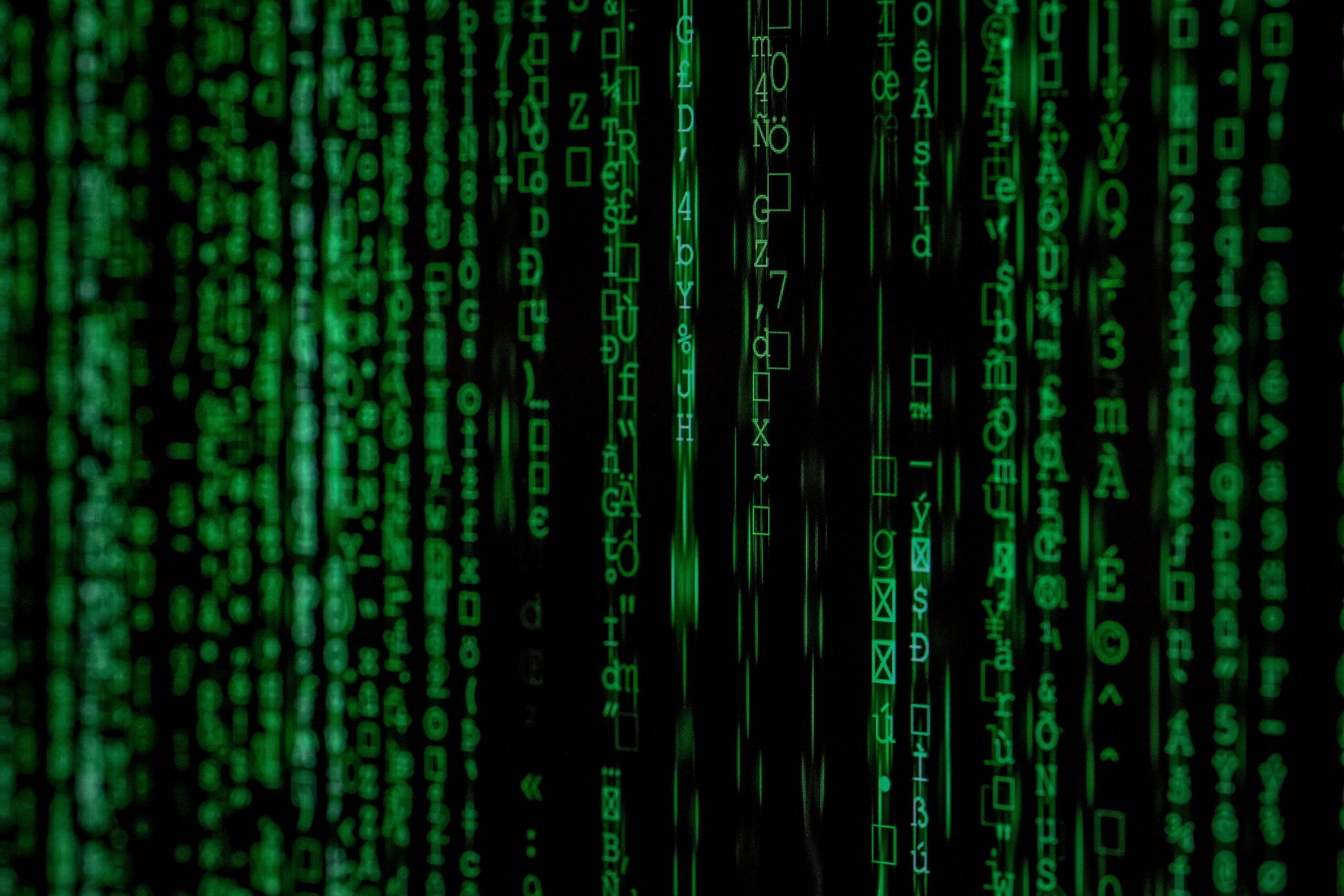 Illustrative binary code representing advanced cybersecurity research