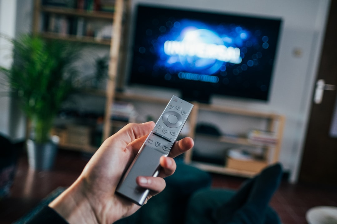 Television in a living room, illustrating the shift from traditional broadcasting toward streaming platforms.
