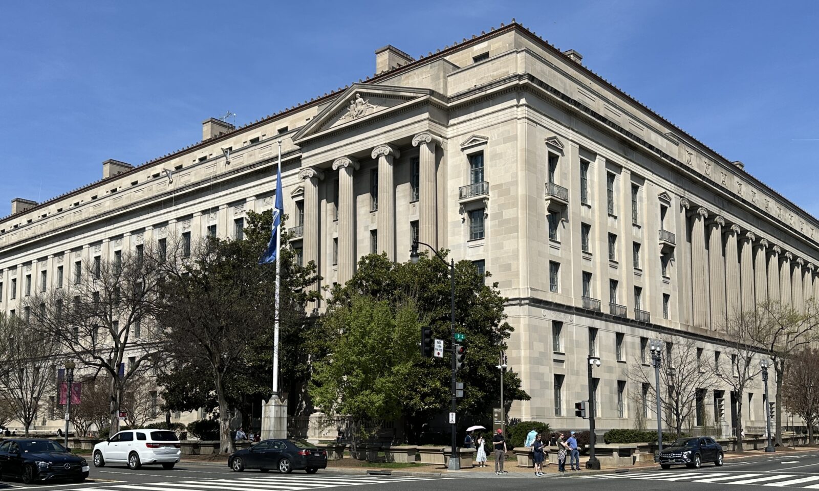 Exterior of the Robert F. Kennedy Department of Justice Building in Washington, D.C.