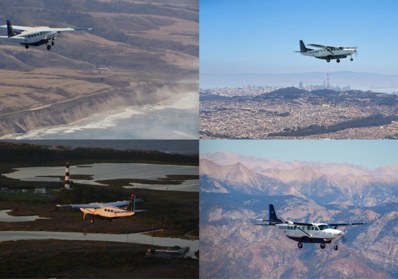 Joby Aviation autonomous J208 aircraft flying during its transcontinental journey