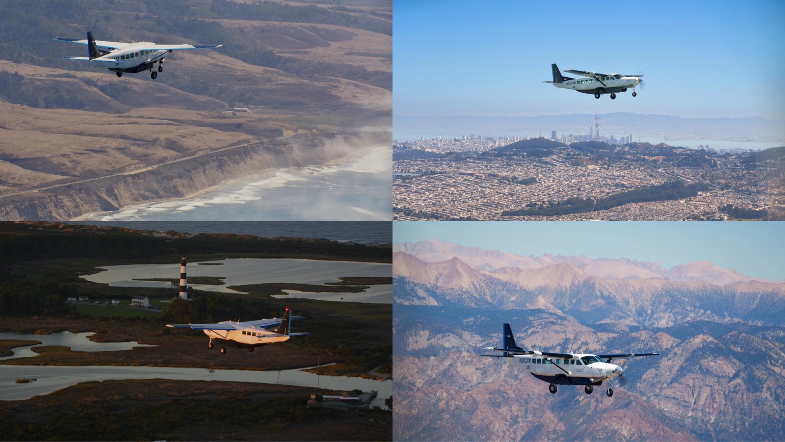 Joby Aviation autonomous J208 aircraft flying during its transcontinental journey
