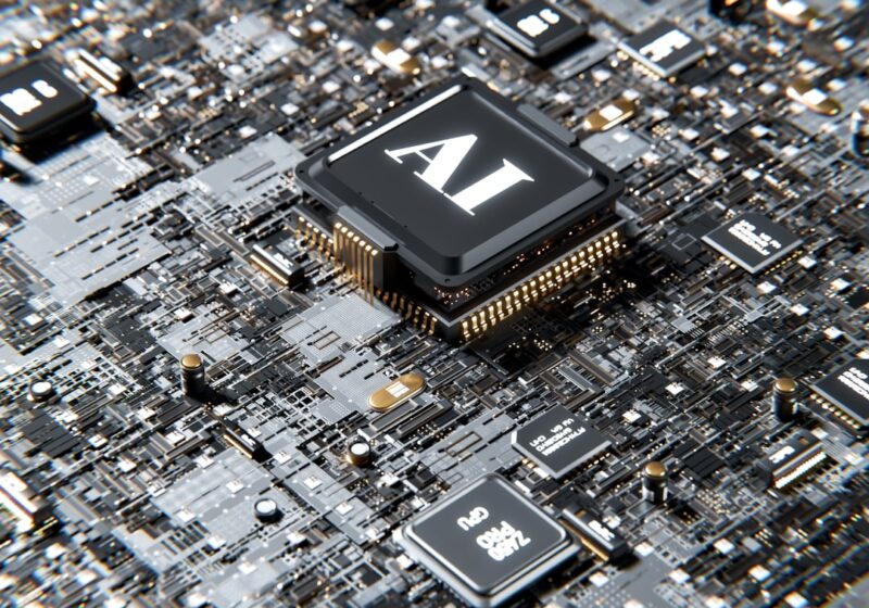 AI processors illustrating semiconductor competition and regulatory scrutiny.