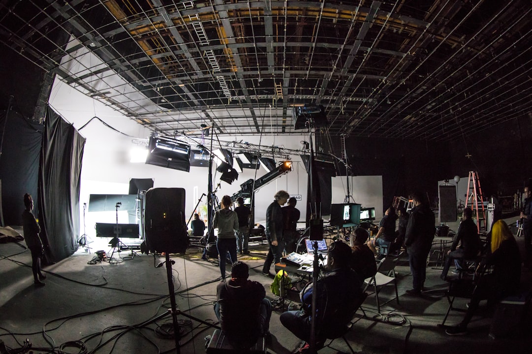 Film production set with camera equipment, illustrating proposed federal incentives for U.S. film and television production.