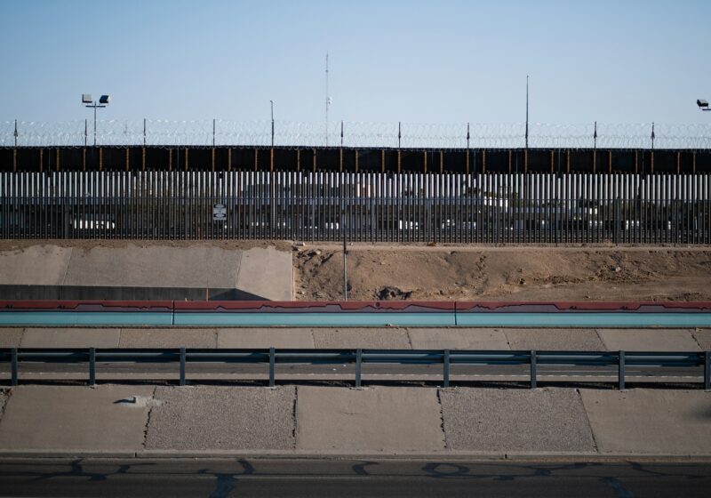 U.S.-Mexico border wall in El Paso, Texas