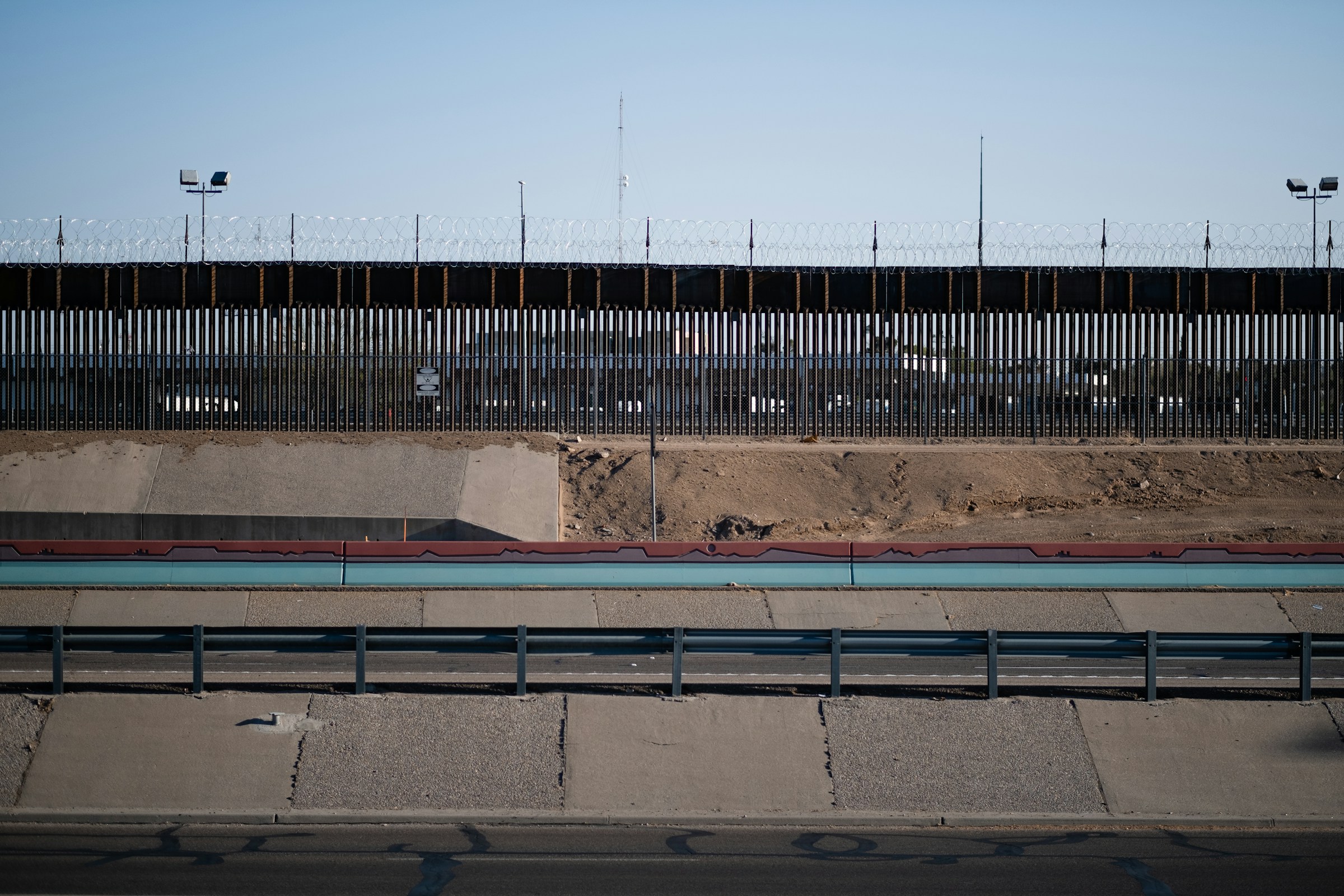 U.S.-Mexico border wall in El Paso, Texas